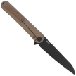 Nóż składany KB Kubey Dandy Gold Titanium, Blackwashed CPM S90V by Maksym Tkachuk (KB247E)