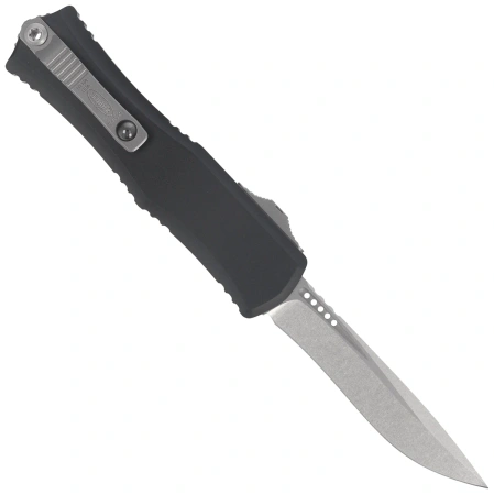 Microtech Hera II Mini Recurve S/E OTF Knife Black Aluminium, Stonewashed M390MK by Tony Marfione (1705M-10)