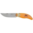 MAM Iberica S Knife Orange Beech Wood, Brass HW, Satin 420 (2010-OR)