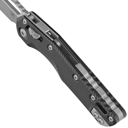 Nóż składany Microtech MSI S/E Black Fluted Aluminium, Apocalyptic M390MK by Tony Marfione (210-10APFL)