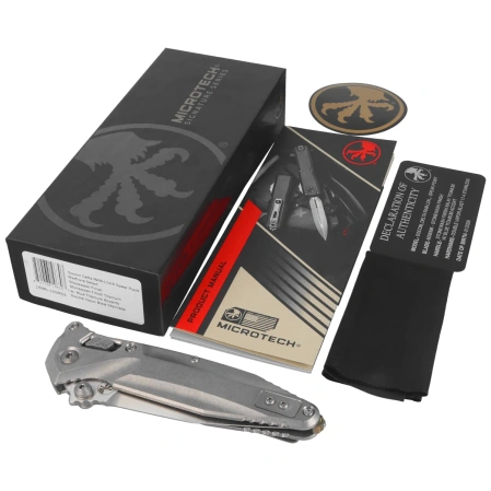 Nóż składany Microtech Socom Delta S/P-M Titanium, Stonewashed M390MK (159RL-10SMS2)
