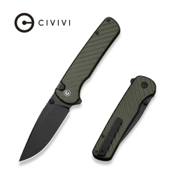 Nóż składany Civivi Iron Tide Forest Green Aluminium, Black Stonewashed 14C28N by Pete's Pirate Life (C25011-2)
