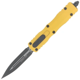 Nóż automatyczny OTF Microtech Dirac D/E Yellow Aluminium, Black M390MK by Tony Marfione (225-1YW)