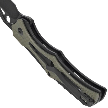 Nóż składany Civivi Biophase Black Aluminium/OD Green G10, Black Stonewashed Nitro-V (C23083C-2)