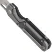 Kizer Mini Militaw Knife Grey Titanium / Carbon Fiber, Satin S45VN by Jonathan Styles (Ki3634SA4)
