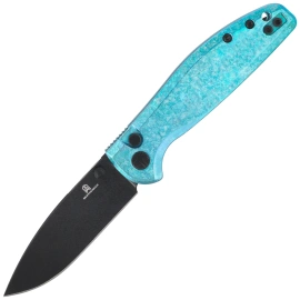 Nóż składany Bestechman Goodboy Jr. Green Crystallized Titanium, Black PVD MagnaCut by Keanu Alfaro (BMK10L)