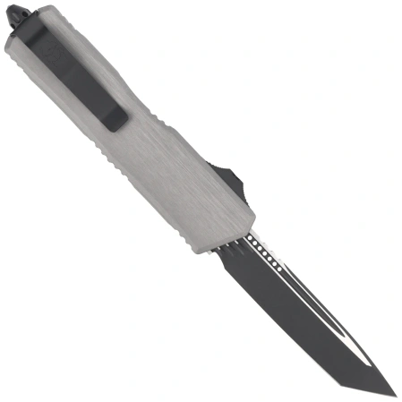 Nóż automatyczny OTF Microtech Scarab II Gen III Executive T/E Natural Clear Aluminium, Black M390MK by Tony Marfione (1177-1NC)