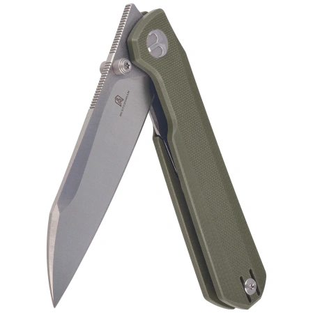 Nóż składany Bestechman Curvee Green G10, Stonewashed/Satin AEB-L by Ostap Hel (BMK20B)