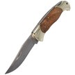 Herbertz CJH  Burl Wood/Nickel Silver Knife, Satin 420 (163112)