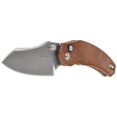Nóż składany Kizer Bulldog Mkuruti Wood, Satin Nitro-V by O.SHO (V3672A2)
