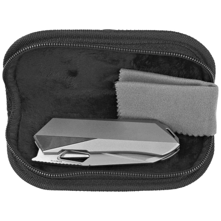 Nóż składany Remette Woodpecker Sandblasting Titanium, Pearlescent / Wire Drawing M390 (RTWP-T)