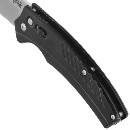 Herbertz CJH Black Aluminum Automatic Knife, Satin 420 (55026)