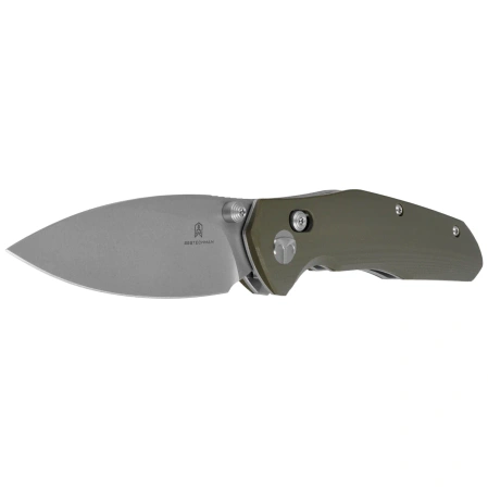 Nóż składany Bestechman Ronan OD Green G10, Stonewashed 14C28N (BMK02E)