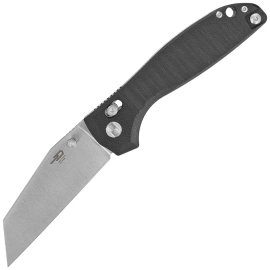 Bestech Liger Knife Black G10, Satin D2 by Keanu Alfaro (BG61A)