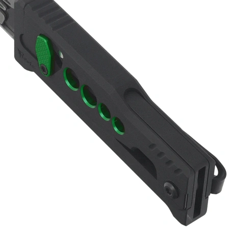 Nóż grawitacyjny Reate EXO-U Black with green hole Aluminium, Stainless Steel (EXO-U BK.GR)