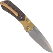 Nóż składany Remette Meteor Gold Titanium/Carbon Fiber, Pearlescent M390 (RTPT-DL)