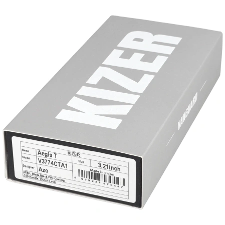 Nóż składany Kizer Aegis T Black G10, Black PVD AEB-L by Azo (V3774CTA1)
