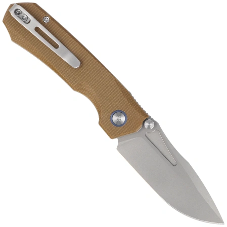 Nóż składany Remette Rhino Micarta, Stonewashed 14C28N (MC26A)