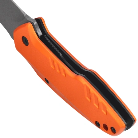 Nóż składany Third Decor Habitat N83O Orange Anodized Aluminum, Titanium Gray Coated 420 (TH-N83O)