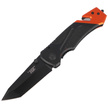 Herbertz CJH Black/Red Aluminum Rescue Knife, Epoxy Coated 420 (203911)