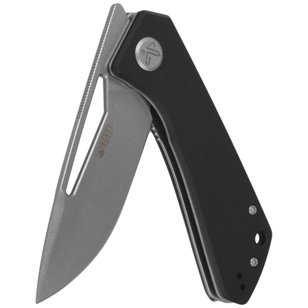 Kubey Knife Thalia Black G10, Stonewashed 14C28N (KU331L)