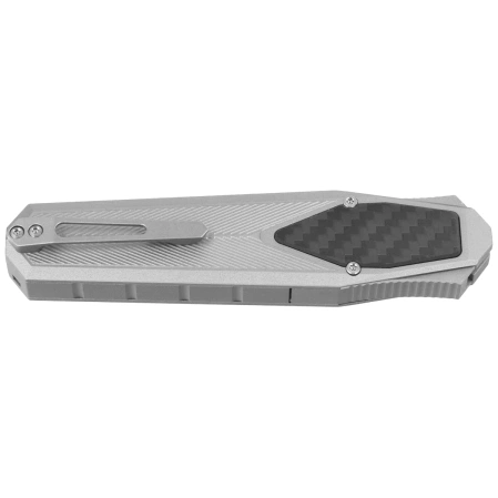 Nóż grawitacyjny Remette RT-Swordfish CP Gray Aluminum/Carbon Fiber, Ceramic Sandblasted S35VN (ZL103D1)