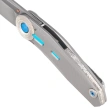 Reate VK-CLU Knife Bead Blasted Titanium, Hand Rubbed Satin Elmax by Vulpex Knives