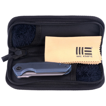 WE Knife StarHawk Blue Titanium, Silver Bead Blasted CPM 20CV (WE21017-4)