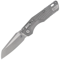 Nóż składany Microtech MSI Mini S/E Frag Natural Clear Aluminium, Apocalyptic M390MK by Tony Marfione (210M-10APFRNC)