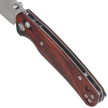 Nóż składany Bestechman Cicada's Wing Desert Ironwood, Damascus (BMK06-W-4)