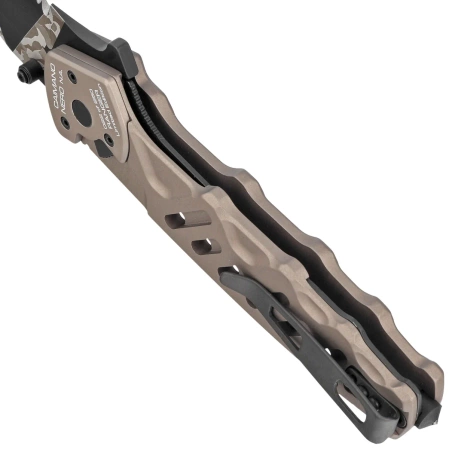 Nóż składany Extrema Ratio Caimano Nero N.A. Ranger LE No 059/250 Tactical Mud Aluminium, Geotech Camo N690 (04.1000.0166/BW/TM)