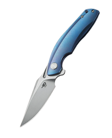 Nóż składany Bestech Ghost Blue Titanium, Stonewashed / Satin CPM S35VN (BT1905B)