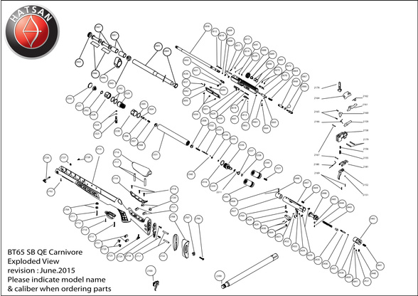 Hatsan Galatian Cartridge Cover: I - IV, TS, Auto 5 and 6, Tact Auto, Carabine, Gladius and BT65 SB-Elite, BT65 SB QE Carnivore, BT65 RB, BT65 RB-Elite