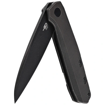 Bestech 9 Black/Bronze Titanium, Black Stonewashed M390 by BrrKnives (BT2408B)