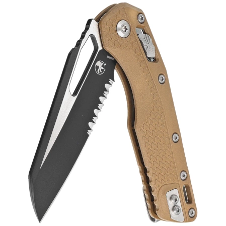 Microtech MSI S/E Knife Dark Earth Tri-Grip Polymer, Black P/S M390MK by Tony Marfione (210T-2PMDE)