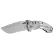 Microtech Marfione Select Amphibian Ram-Lok S/E Signature Knife Frag Pattern Titanium, Blue HW, Stonewashed M390MK by Tony Marfione (137RL-10FRMS2)