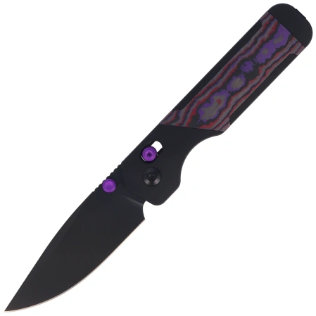 Nóż składany Kizer Militaw 315 KwikSwap Black Aluminium / Purple Haze Fat Carbon, Matte DLC Ultra ELMAX by Jonathan Styles (Ki3634.31CDA1)