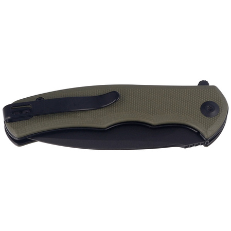 Civivi Mini Praxis Knife Green G10, Black Stonewashed D2 (C18026C-1)