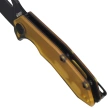 Nóż składany Kubey Coeus Yellow Ultem, Blackwashed 14C28N (KU122T)