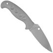 Spyderco Temperance Sprint Run Gray FRN Knife, Satin SpyderEdge CPM Cru-Wear by Sal Glesser (FB05SGY)