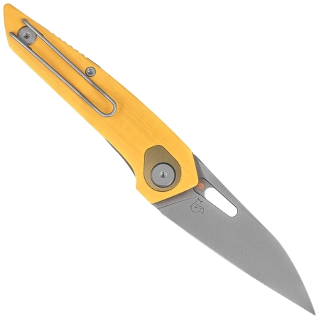 Bestech VK-Void G10 Knife Yellow G10, Bead Blasted MagnaCut by Vulpex Knives (BG63A)