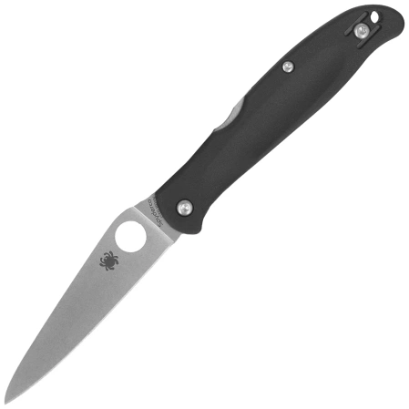 Spyderco Charisma Knife Black FRN, Satin CTS BD1N by Eric Glesser (C259PBK)