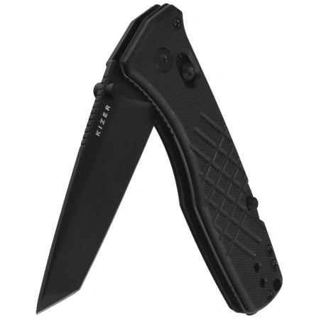 Nóż składany Kizer Aegis T Black G10, Black PVD AEB-L by Azo (V3774CTA1)