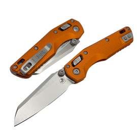 Microtech MSI Mini Ram-Lok S/E Knife Fluted Orange Aluminium, Stonewashed M390MK by Tony Marfione (210M-10FLOR)