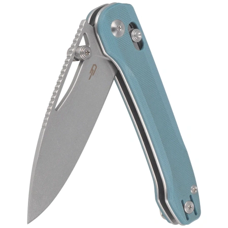 Bestech Cobber Knife Misty Blue G10, Stonewashed 14C28N by Happy as Larry (BG68C)