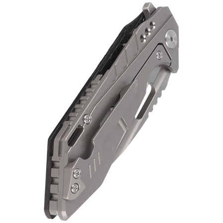 Nóż składany Bestech Shodan Grey Titanium / Carbon Fiber, Stonewash / Satin CPM S35VN by Todd Knife and Tool (BT1910C)