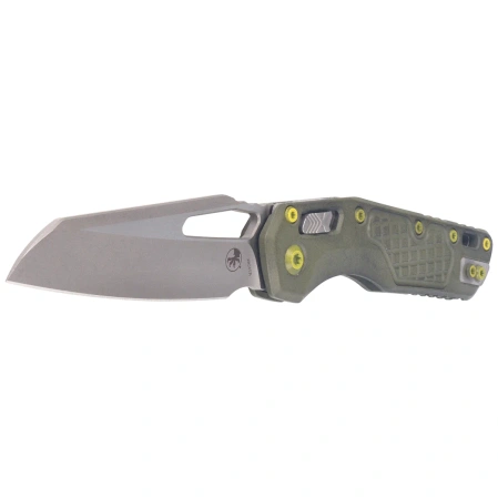 Nóż składany Microtech MSI S/E Distressed Grenade Green Aluminium, Apocalyptic M390MK by Tony Marfione (210-10FRDGG-U25)