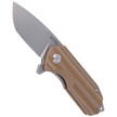 Nóż składany Kubey Campe KU203F Striped Beige G10, Sandblasted D2