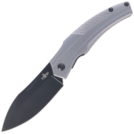 Nóż składany Third Decor Habitat N71 Gray Aluminum, Black 420 (TH-N71N)