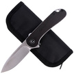 CIVIVI Knife Elementum Flipper Black Ebony Wood, Satin Finish (C907D)